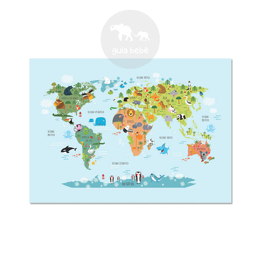 Pôster Mapa da Fauna